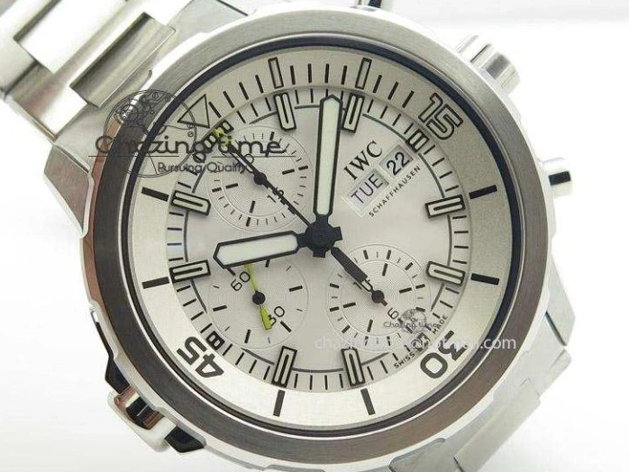 MIROTIME 0205 Versatile Aquatimer Chrono IW376803 V6F 1:1 Best Edition White Dial On SS Bracelet A 7359